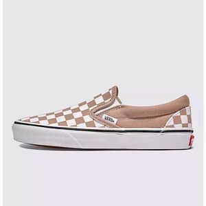Checkered women’s slip on vans